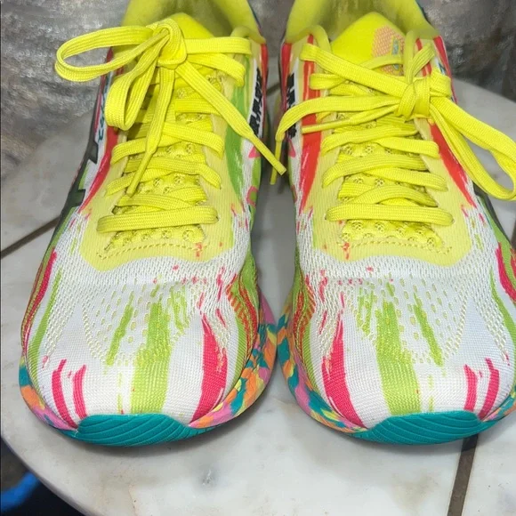 ASICS women’s Noosa Tri 13 Bright Neon Yellow Multicolor Running Shoes - Picture 4 of 10